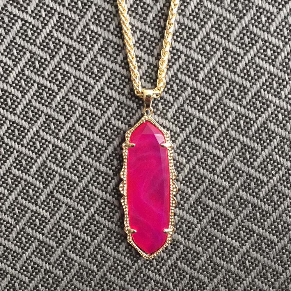 Kendra Scott Long Pink ‘Frances’ Necklace